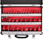 35 piéces Fraises de Toupie 8mm Outils de Coupe Bois – Image 5