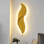 Applique Murale Plume 62cm doré sanilum – Image 5