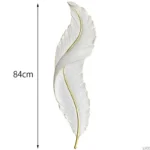 Applique Murale Plume 84cm blanc sanilum – Image 12