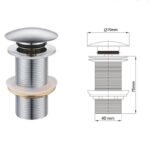 Bonde Poussoir Lavabo blanc Podium clic clac – Image 3