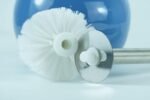 Brosse WC Inox avec support en céramique Bowl Bleu – Image 5
