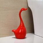 Brosse WC Plastique avec Base en Céramique Rouge – Image 4