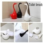 Brosse WC Plastique avec Base en Céramique Rouge – Image 2