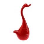 Brosse WC Plastique avec Base en Céramique Rouge – Image 5