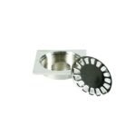 Caniveau 10x10cm en Inox Chromé River Lota – Image 3