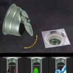 Clapet anti odeur 40mm pour caniveau de douche METALIC ola