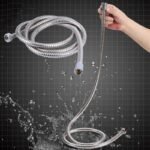 Clemed tuyau de douche Anti-Torsion et Anti-Pliure, Acier inoxydable Chrome – Image 3