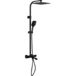 Colonne de douche avec mitigeur Thermostatique Gapo Noir mat