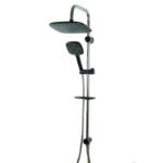 Colonne de douche avec Porte-Savon Noir – Image 5