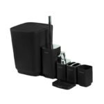 Ensemble 6 Accessoires Salle de Bain PVC Sanilum Noir – Image 7
