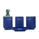 Ensemble 6 Accessoires Salle de Bain en PVC Sanilum Bleu – Image 10