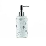 Ensemble distributeur savon 4 Pièces D'accessoires de Salle de Bain Snow en Céramique – Image 3