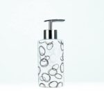 Ensemble distributeur savon 4 Pièces D'accessoires de Salle de Bain Circles en Céramique – Image 5