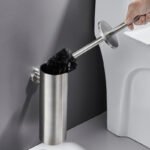 Ensemble poubelle a pédale et brosse de salle de bain en inox – Image 6