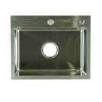 Evier de Cuisine Brila Chromé en Inox 50x40cm – Image 7