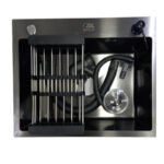 Evier de Cuisine Sanilum Irma Noir en Inox 55x45cm