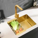 Evier de Cuisine Wissa Doré en Inox 55x45cm