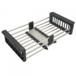 Evier de Cuisine Wissa Noir en Inox 55x45cm – Image 3