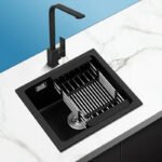 Evier de Cuisine Wissa Noir en Inox 55x45cm