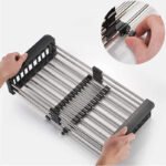 Evier de Cuisine Wissa Noir en Inox 55x45cm – Image 4