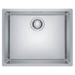 Evier de Cuisine Wissa gris en Inox 55x45cm – Image 7