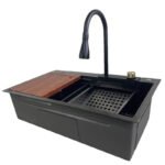 Evier de Cuisine avec Mitigeur Cascade Sanilum Niska 75x46cm – Image 13
