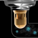 Filtre de vidange en cuivre 40 mm Siphon anti-odeur – Image 3