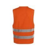 Gilet de Sécurité Orange à Haute Visibilité 2XL – Image 2