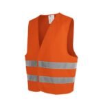 Gilet de Sécurité Orange à Haute Visibilité 2XL