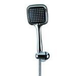 Ibrelo pommeau de douche carré avec tuyau flexible