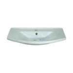 Lavabo Mural avec colonne Odysse Blanc – Image 2