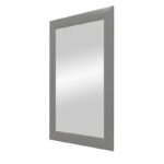 Meuble Salle de Bain gris Élégant avec Lavabo et Miroir – Image 9