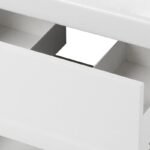 Meuble Salle de Bain blanc Élégant avec Lavabo et Miroir – Image 14