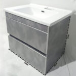 Meuble salle de bain Sedef en PVC avec Lavabo intégré – Image 2