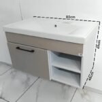 Meuble salle de bain avec Lavabo intégré sella Sanilum – Image 4