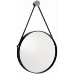 Miroir Sanilum à LED Ronde 70cm avec ceinture noir