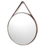 Miroir Sanilum à LED Ronde 80cm avec ceinture doré – Image 2