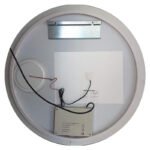 Miroir Sanilum à LED Ronde 80cm avec ceinture doré – Image 7