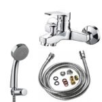 Mitigeur Baignoire Et Douche Berilyum Avec Flexible Et Pomme – Image 2