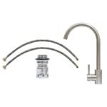Mitigeur Evier sur Table Inox Gris polkana – Image 9