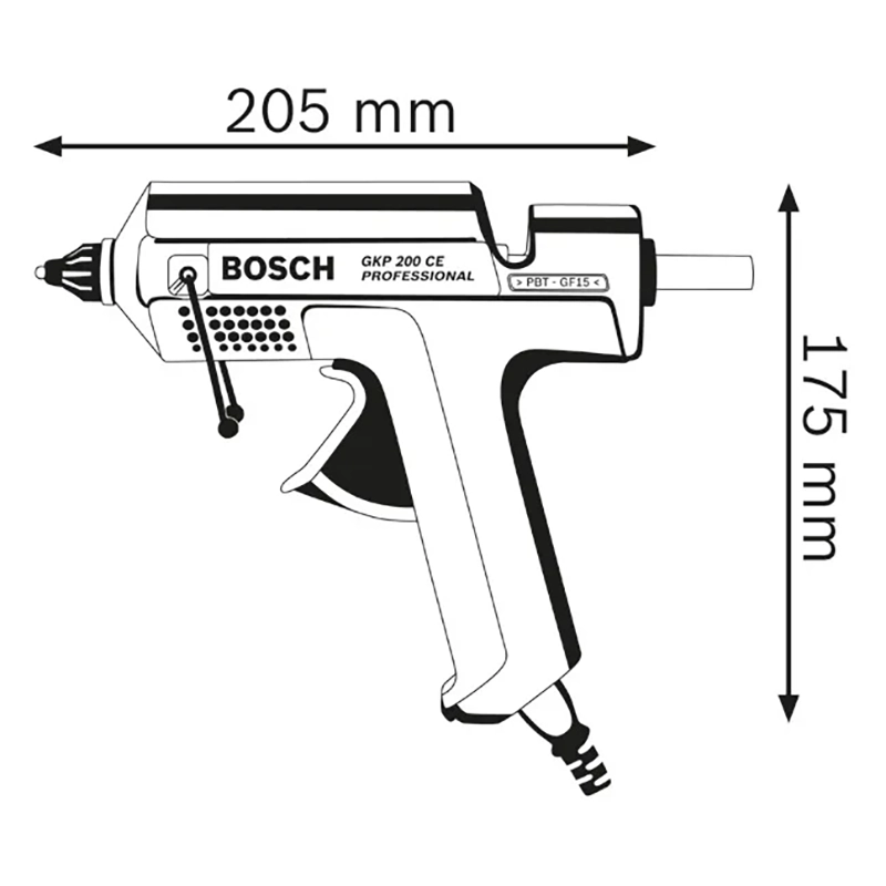 Pistolet a colle GKP 200 CE Professional Bosch 1