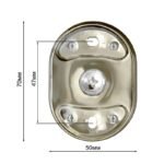 Porte Savon Mural Oval Chrome – Image 7