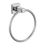 Porte Serviettes cercle Chrome En Acier Inoxydable Pour Salle De Bain