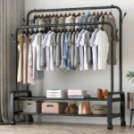 Porte Vêtements Multifonction avec Étagères Multipurpose hanger