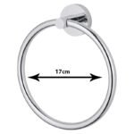 Porte-Serviettes Chrome En Acier Inoxydable – Image 3