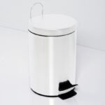 Poubelle à Pédale Blanc en Inox 5L Style – Image 5