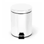 Poubelle à Pédale Blanc en Inox 5L Style – Image 3