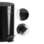 Poubelle à Pédale Noir en Inox 5L Style – Image 7