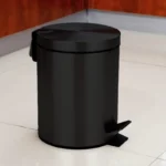 Poubelle à Pédale Noir en Inox 5L Style