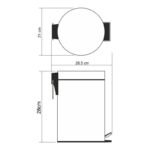 Poubelle à Pédale Noir en Inox 5L Style – Image 8